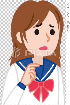 Female student in a sailor suit 57258438