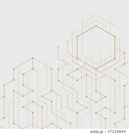 Abstract geometric lines. Connection and social network. Concept with lines and dots. Minimalistic Design. 57259044