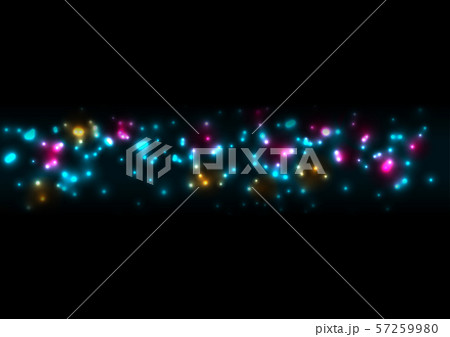 Colorful glowing bokeh particles abstract 57259980