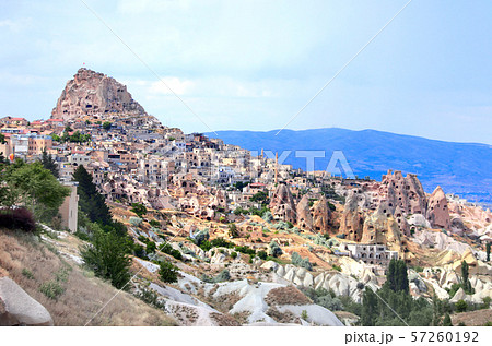 Carved houses in rock, Pigeon Valley, Uchisar, Carved houses in rock, Pigeon Valley, Uchisar, 57260192