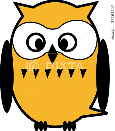 フクロウのイラスト 57261116