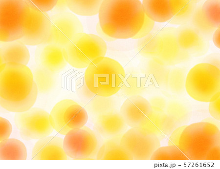丸模様　オレンジ　テクスチャー 57261652