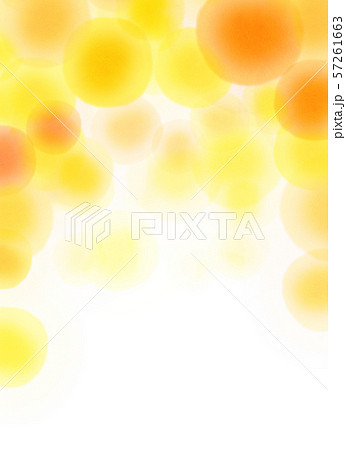 丸模様　オレンジ　テクスチャー 57261663