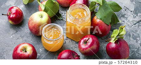 Jam from ripe apples 57264310