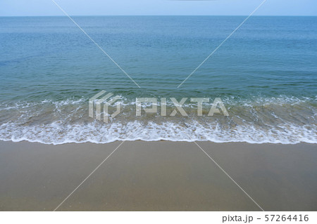 Soft wave on the beach. 57264416