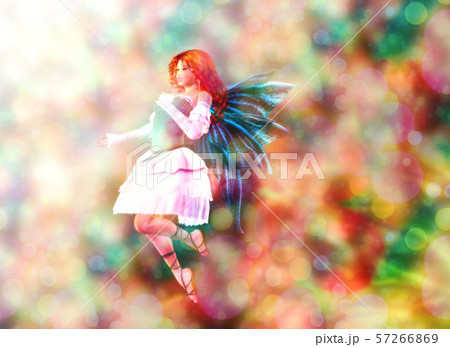 Fairy on Bokeh background Fairy on Bokeh background 57266869