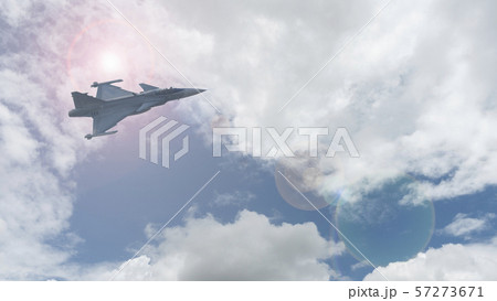 The fighter plane trained to fly in the sky The fighter plane trained to fly in the sky 57273671