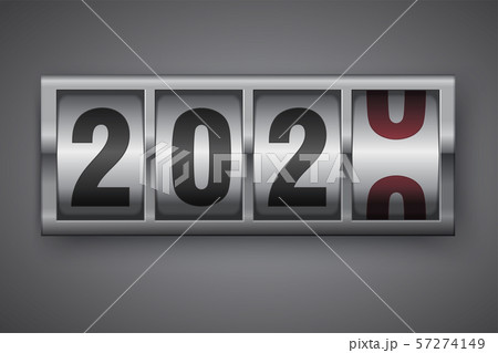 mechanical counter showing 2020 57274149