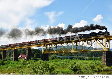 磐越西線の旅　真夏の一ノ戸川橋梁 57274210