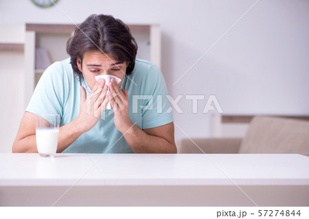 Young man suffering from allergy 57274844