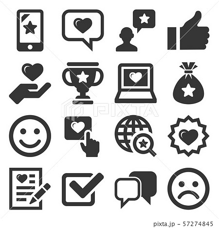 Customer Reviews and Feedback Icon Set. Vector 57274845