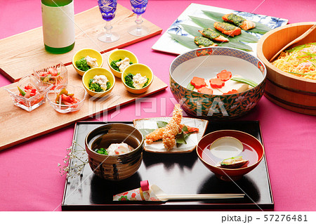ひな祭りの和食のイメージ ひな祭りの和食のイメージ 57276481