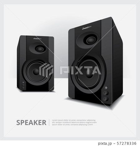 Speakers isolated vector illustration 57278336
