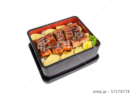 Unagi don or Japanese ell grilled with kabayaki Unagi don or Japanese ell grilled with kabayaki 57278778