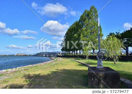 大津湖岸なぎさ公園と近江大橋 大津湖岸なぎさ公園と近江大橋 57279477