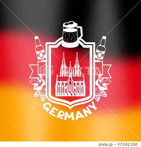 German background design. Germany national traditional symbols. 57282100