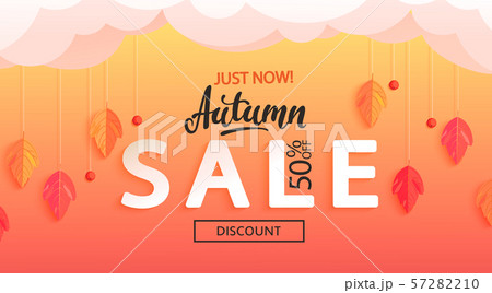Autumn sale banner, just now discounts. Autumn sale banner, just now discounts. 57282210