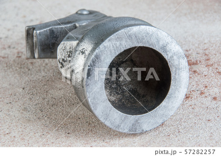 Antique book end on concrete background 57282257