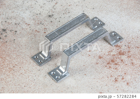 Vintage aluminum door handles 57282284