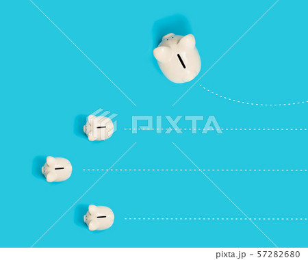 Piggy bank with minority theme Piggy bank with minority theme 57282680