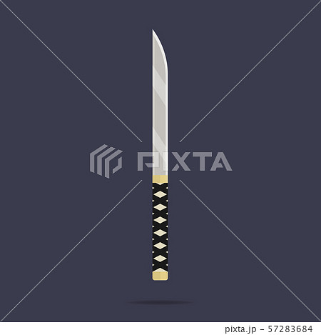 Knife icon. Ninja weapon. Samurai equipment 57283684