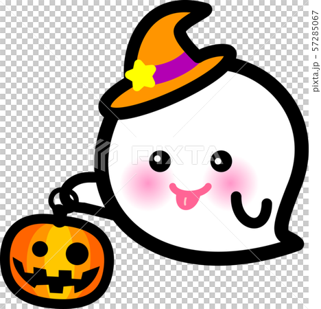 ハロウィン おばけ べー かぼちゃのイラスト素材