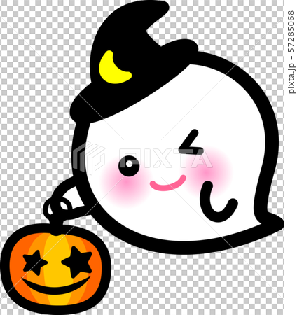 ハロウィン おばけ ウィンク かぼちゃのイラスト素材 [57285068] - PIXTA