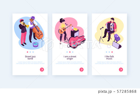 Street Music Vertical Banners 57285868