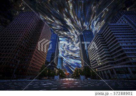 東京の都市風景とテクノロジー　イメージ 57288901