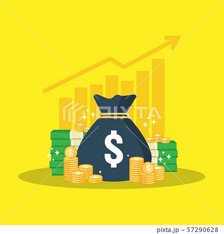 Return on investment ROI concept. business growth 57290628
