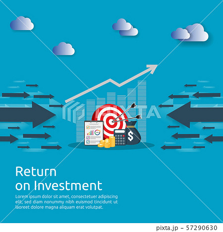 Return on investment ROI concept. business growth Return on investment ROI concept. business growth 57290630