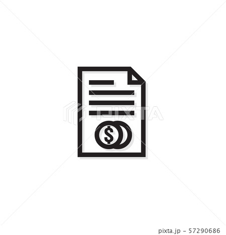 Accounting business management line Icon. Payment 57290686