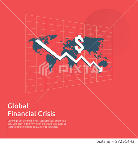 business finance crisis concept. money fall down 57291442