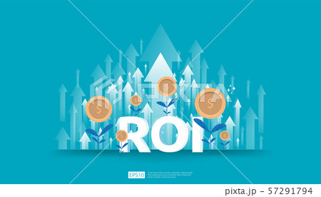 Return on investment, profit opportunity concept. Return on investment, profit opportunity concept. 57291794