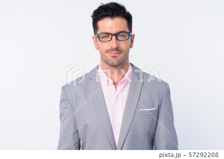 Face of young handsome businessman with eyeglasses Face of young handsome businessman with eyeglasses 57292208