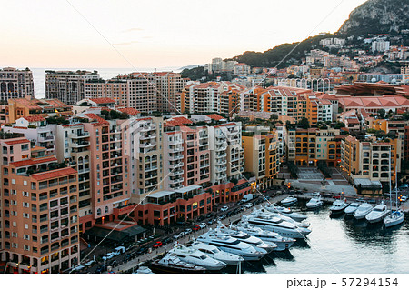 Monaco Harbor with Yachts Monaco Harbor with Yachts 57294154
