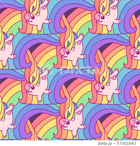vector cute unicorn seamless pattern vector cute unicorn seamless pattern 57301061