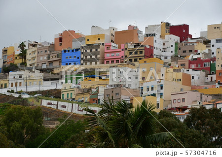 スペイン領、カナリア諸島、グランカナリア島、ラスパルマス旧市街 スペイン領、カナリア諸島、グランカナリア島、ラスパルマス旧市街 57304716