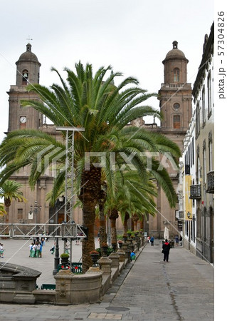 スペイン領、カナリア諸島、グランカナリア島、ラスパルマス旧市街、カテドラル スペイン領、カナリア諸島、グランカナリア島、ラスパルマス旧市街、カテドラル 57304826