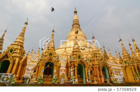 Shwedagon Pagoda in Yangon, Myanmar Shwedagon Pagoda in Yangon, Myanmar 57308929