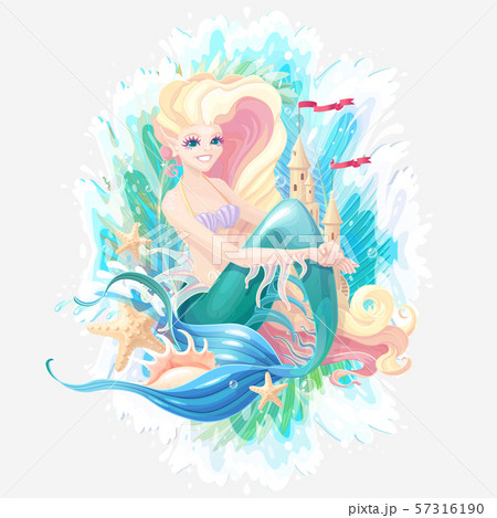 vector sea cartoon composition vector sea cartoon composition 57316190