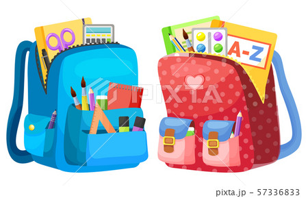 Colored School Backpack Back to School 57336833