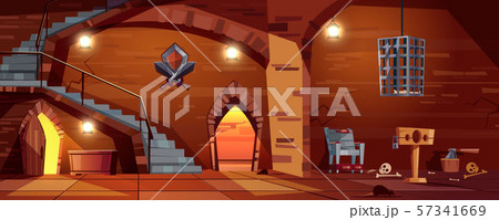 medieval torture hall, room of executioner 57341669