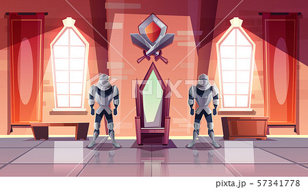 Royal throne in castle or museum cartoon 57341778