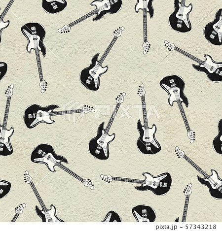Seamless Rock background. Abstract music modern pattern. 57343218