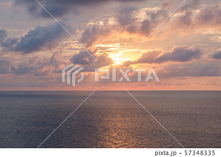 Sunrise cloudscape over sea Sunrise cloudscape over sea 57348335