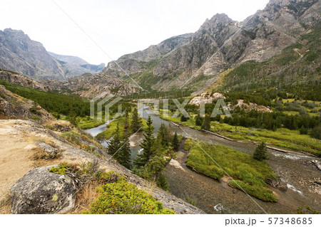 Mountains and forest in Montana, USA 57348685