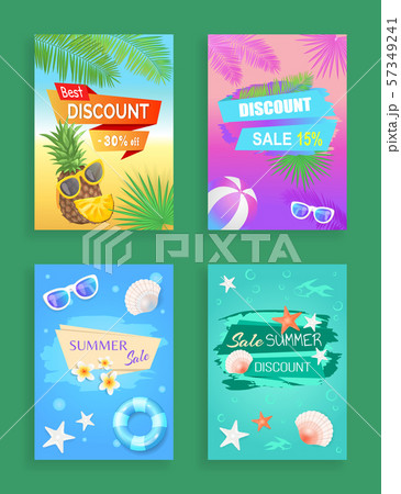Summer Sale Vector Banner Promotion Leaflet Sample 57349241