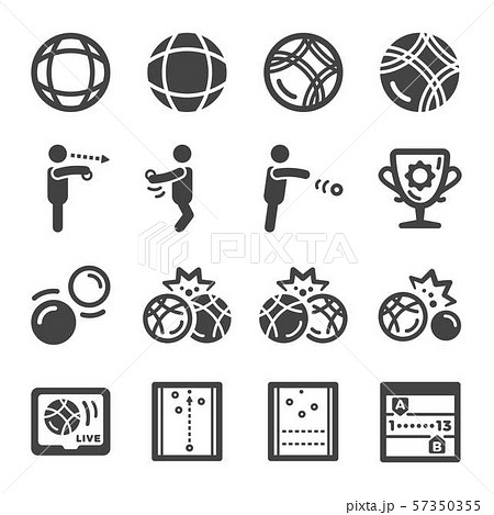 petanque icon set petanque icon set 57350355