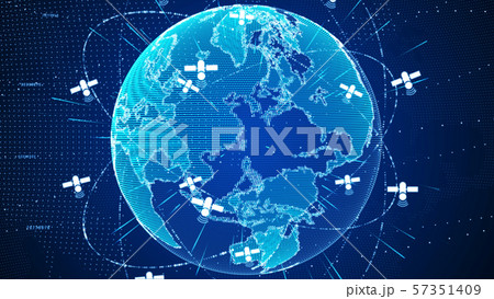 Abstract digital global network connections with 57351409